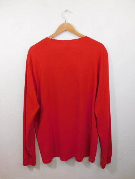 Μακρυμάνικη Μπλούζα Champion Χρώματα: Κόκκινο, Λευκό Υλικό: Βαμβάκι